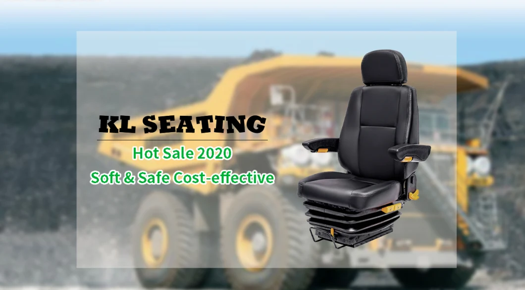 Luxury Aftermarket Leather Adjustable Hydraulic Construction Machinery Mini Excavator Air Suspension Driver Seat for Sale